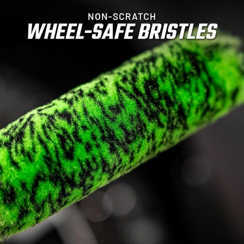 Slick Products Premium Non-Scratch Wheel Brush – Bendable Soft Bristle Rim & Wheel Cleaner for Cars, Trucks, SUVs, Off-Road Vehicles – Safe on Painted, Powder Coated & Chrome Wheels in Kuwait