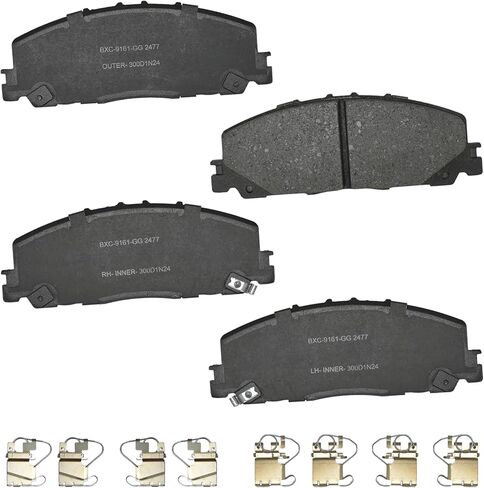 Bendix Premium SBC727 Ceramic Front Brake Pads for Chevrolet Classic 2005-2004, Malibu 2003-1997, Oldsmobile Alero 2004-1999, Cutlass 1999-1997, Cutlass Supreme 1997 in Saudi Arabia