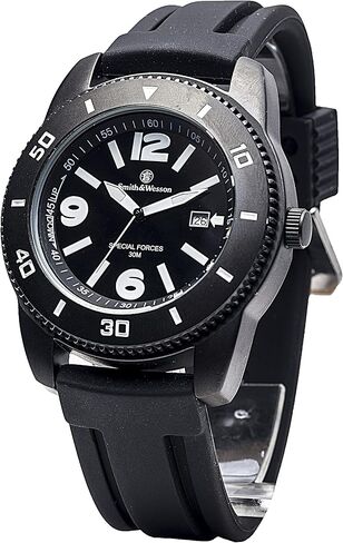 Smith & Wesson Paratrooper Men's Watch, 3ATM, Stainless Steel Caseback, Japanese Movement, Tactical Watch, Scratch Resistant, 45mm, Christmas Gift in Saudi Arabia