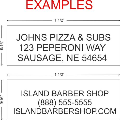 Custom Self Inking Rubber Stamp - 3 Line (RED) in Kuwait