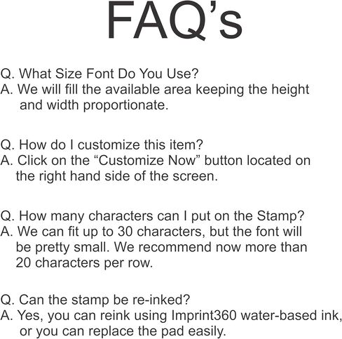 Custom Self Inking Rubber Stamp - 3 Line (RED) in Kuwait