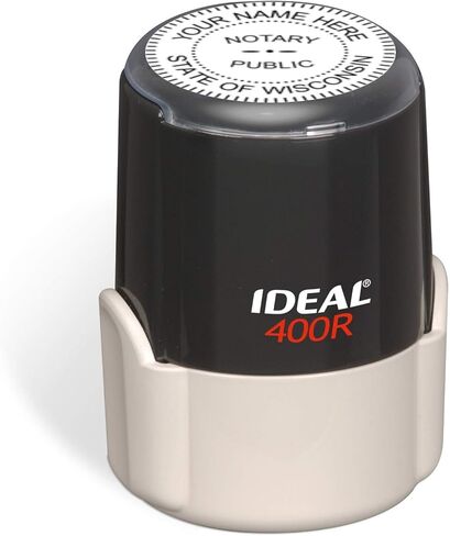 Round Notary Stamp for State of Washington | Self Inking Unit - Ideal 400r with Advanced Durability in Saudi Arabia