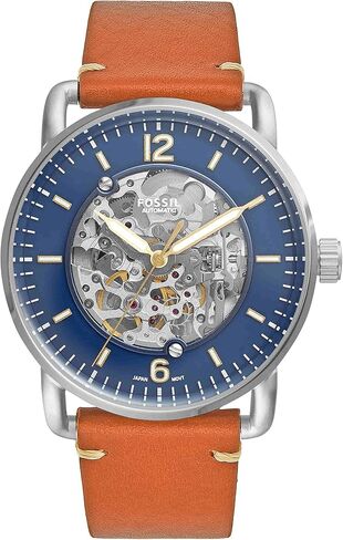 Fossil Men's ME3159 The Commuter Auto Analog Display Mechanical Hand Wind Brown Watch in Saudi Arabia