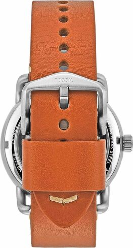 Fossil Men's ME3159 The Commuter Auto Analog Display Mechanical Hand Wind Brown Watch in Saudi Arabia