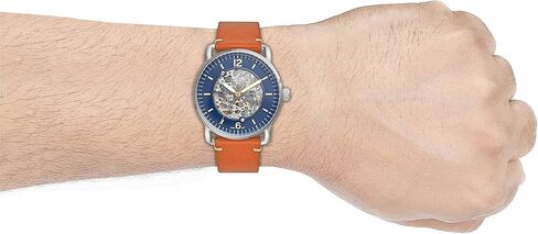 Fossil Men's ME3159 The Commuter Auto Analog Display Mechanical Hand Wind Brown Watch in Saudi Arabia