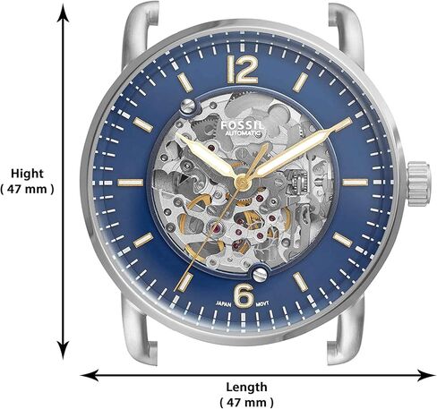 Fossil Men's ME3159 The Commuter Auto Analog Display Mechanical Hand Wind Brown Watch in Saudi Arabia