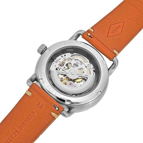 Fossil Men's ME3159 The Commuter Auto Analog Display Mechanical Hand Wind Brown Watch in Saudi Arabia