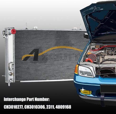 Radiator for 2001-2004 Chrysler Town&Country Grand Voyager Dodge Grand Caravan 3.3L 3.8L V6 Full Aluminum 3 Row Core Engine Radiators Cooler (3 Row Core) in Saudi Arabia