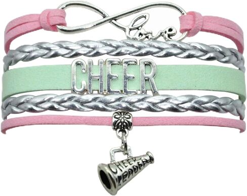 Cheerleader Bracelet Cheerleading Cheer Bracelet Cheerleader Gifts for Adult Cheerleaders, Cheer Team, Party, Celebration Bulk in Saudi Arabia