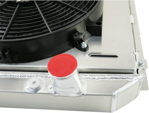 استبدال مشعات الألومنيوم 4 صف لـ 1967 1968 1969 1970 Ford Mustang Torino LTD Country Sedan Mercury Cougar L6 V8 مشعاع مروحة كفن مجموعة ترموستات كومبو المبرد in Kuwait