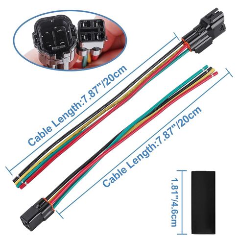 سيارة الأوكسجين الاستشعار موصل ضفيرة الأسلاك، السيارات 4 دبوس 14 Awg الذكور والإناث تسخير كابل لمستشعر الأوكسجين DJ7045F-2.2-11/21 in Kuwait