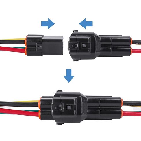 سيارة الأوكسجين الاستشعار موصل ضفيرة الأسلاك، السيارات 4 دبوس 14 Awg الذكور والإناث تسخير كابل لمستشعر الأوكسجين DJ7045F-2.2-11/21 in Kuwait