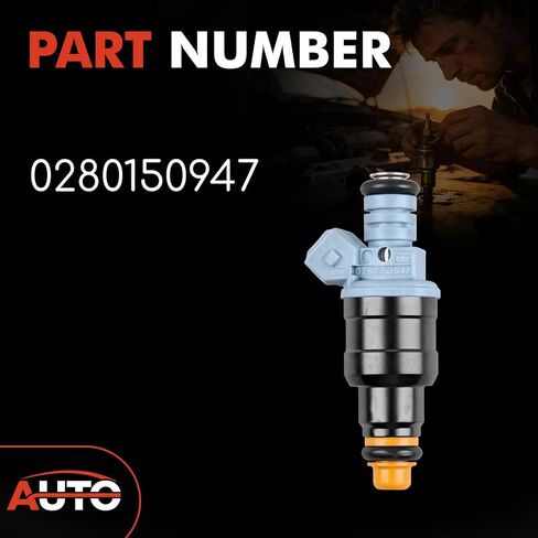 Fuel Injector Seal Kit O-Ring Compatible with Ford E-350 Econoline F-Super Duty F-250 F-350 F53 7.5L V8 Mustang Porsche 928 5.0L V8 Replace 0280150947 Fuel Injectors Reair Kit 8 Pack in Saudi Arabia