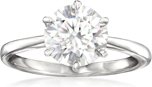 Ross-Simons 2.00 Carat Moissanite Solitaire Ring in Sterling Silver in Saudi Arabia