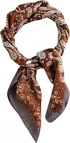 Satin Scarves for Women 27.5 × 27.5 inches Medium Square Elegant Silk in Saudi Arabia