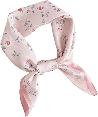 Satin Scarves for Women 27.5 × 27.5 inches Medium Square Elegant Silk in Saudi Arabia