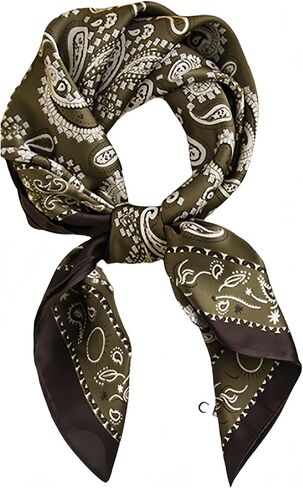 Satin Scarves for Women 27.5 × 27.5 inches Medium Square Elegant Silk in Saudi Arabia