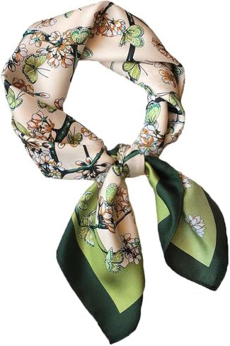 Satin Scarves for Women 27.5 × 27.5 inches Medium Square Elegant Silk in Saudi Arabia