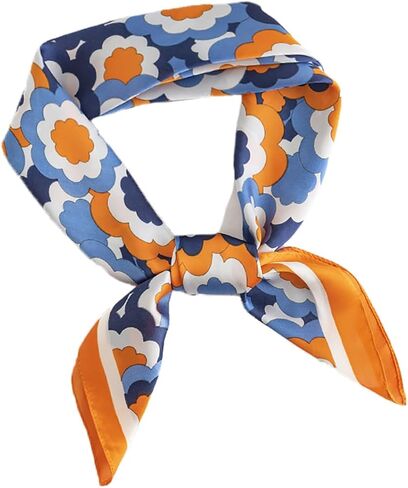 Satin Scarves for Women 27.5 × 27.5 inches Medium Square Elegant Silk in Saudi Arabia