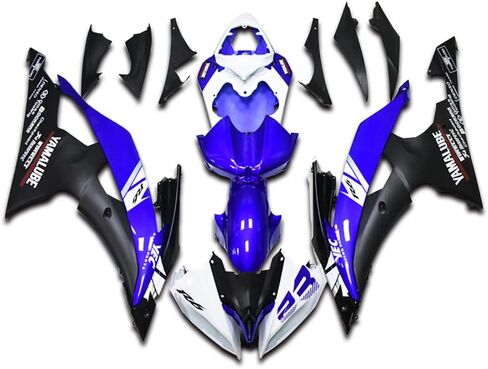 NT هدية أزرق أسود أبيض حقن هدية تناسب ياماها 2008-2016 YZF R6 مجموعة جديدة مطلية ABS البلاستيك هيكل الدراجة النارية ما بعد البيع in Kuwait