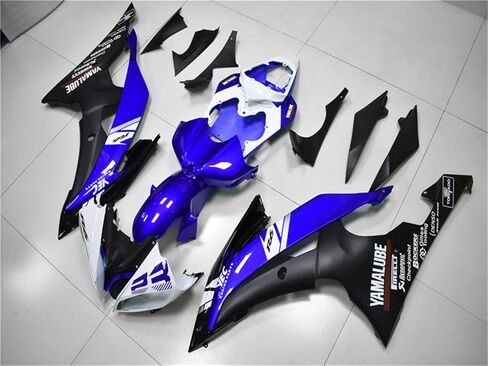 NT هدية أزرق أسود أبيض حقن هدية تناسب ياماها 2008-2016 YZF R6 مجموعة جديدة مطلية ABS البلاستيك هيكل الدراجة النارية ما بعد البيع in Kuwait
