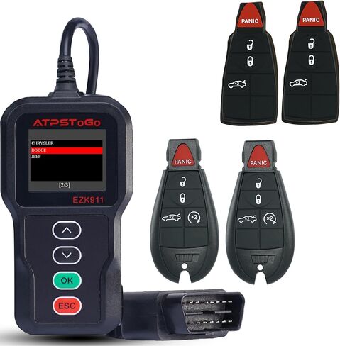 طقم استبدال مفتاح Fob DIY يناسب دودج دارت 2013 2014 2015 2016 جهاز تحكم عن بعد للدخول بدون مفتاح مع 4 و5 أزرار قابلة للتبديل معرف لجنة الاتصالات الفيدرالية: M3N-32297100 (مجموعة من 2) in Kuwait