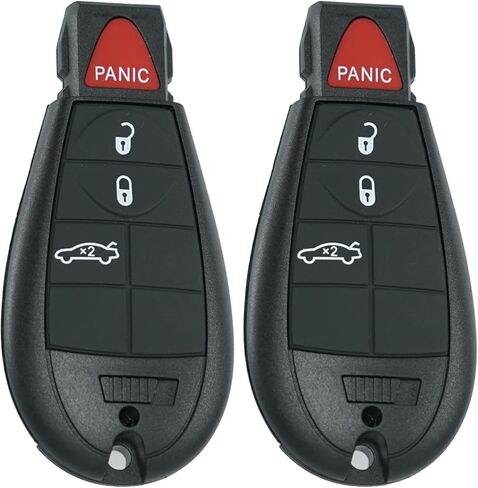 طقم استبدال مفتاح Fob DIY يناسب دودج دارت 2013 2014 2015 2016 جهاز تحكم عن بعد للدخول بدون مفتاح مع 4 و5 أزرار قابلة للتبديل معرف لجنة الاتصالات الفيدرالية: M3N-32297100 (مجموعة من 2) in Kuwait