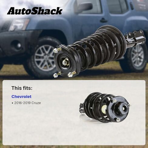 AutoShack الجبهة الكاملة تبختر ولفائف الربيع استبدال اليسار ل2016-2019 شيفروليه كروز 1-PC in Saudi Arabia