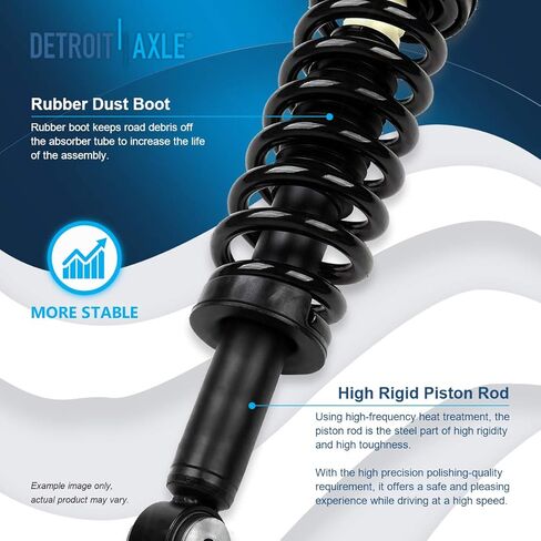 Detroit Axle - 12pc Front End Kit for Ford 2007-2013 Expedition Lincoln Navigator, 2 Struts with Coil Spring 2 Upper Control Arms 2 Sway Bars 4 Outer Inner Tie Rods 2 Lower Ball Joints Replacement in Saudi Arabia
