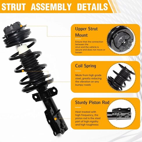 زوج أمامي كامل الدعامات الصدمات الجمعية ث/لفائف الربيع استبدال لزحل 2003-2007 طقم تعليق أيون 172203 G57099 1333290 in Kuwait