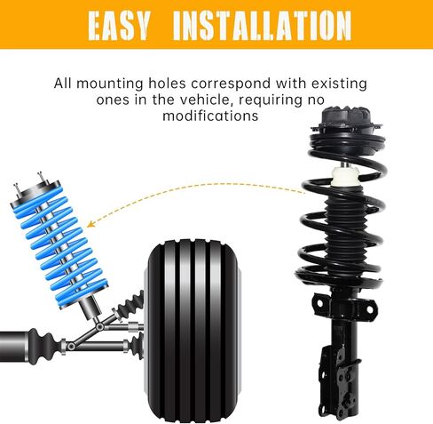 زوج أمامي كامل الدعامات الصدمات الجمعية ث/لفائف الربيع استبدال لزحل 2003-2007 طقم تعليق أيون 172203 G57099 1333290 in Kuwait