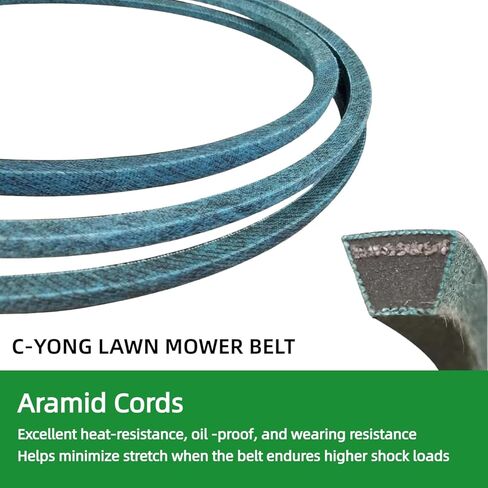 حزام محرك 1/2 بوصة × 25.5 بوصة لـ Troy-Bilt MTD 754-04090 1916657 GW-1916657 954-04090 Pony ES Horse Bronco Mini Colt 400 in Kuwait