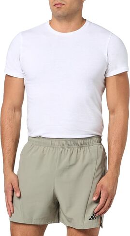 adidas Men's Designed for Training Workout Shorts, Silver Pebble, 2XL7 in Saudi Arabia