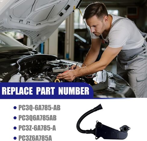 مجموعة فاصل الزيت لسيارة Ford F250 F350 Super Duty 6.7L 2023-2026 أو 2011+ Powerstroke Diesel - PCV CCV Vent Valve Engine Crankcase استبدال PC3Z-6A785-A PC3Z6A785A in Saudi Arabia