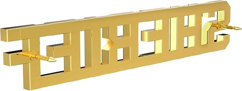 SHERIFF Pin - Pair of gold colored "SHERIFF" pins designed to be worn as collar brass/insignia on a uniform. in Kuwait