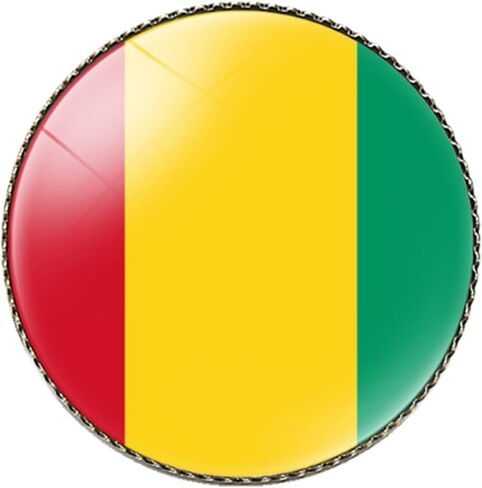 NIUYIBAO Africa2 Flag Pin Lapel Enamel Pins for Backpacks Hat Waving Flag Brooch Pin Badge for Men Women in Saudi Arabia