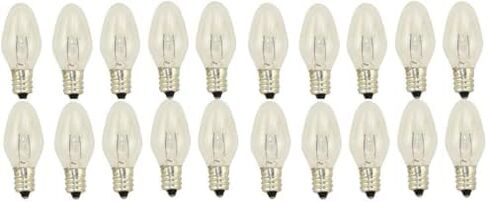 Technical Precision 15W 120V Wax Warmer Replacement Light Bulbs for Scentsy Plug-Ins Himalayan Salt Lamps, Night Light Candle, Wax Melts Scented Candle Wax - E12 Candelabra Base - 10 Pack in Saudi Arabia