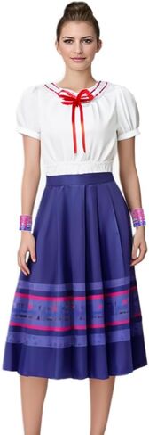Dolores Luisa Costume Dress for Women Madrigal Family Halloween Cosplay Party Dress Up Suit Adutls in Kuwait