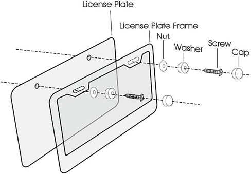 إطارات لوحات ترخيص من ألياف الكربون السوداء الفاخرة للنساء والرجال مع أغطية لولبية، عالمية قانونية للشارع للسيارات والشاحنات، إطارات لوحات ترخيص من ألياف الكربون السوداء رفيعة مقاومة للصدأ للنساء والرجال in Kuwait