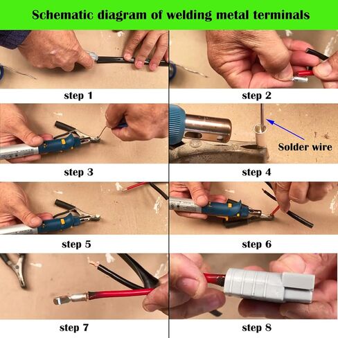 موصل بطارية 50 أمبير، طقم توصيل توصيل سريع للبطارية، يناسب سلك 6-10 AWG، للسيارة، والمنزل المتنقل، والقافلة، والتخييم، والقارب (أزرق) in Kuwait