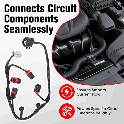 MDS Jumper Wiring 5148163AD Compatible with Chrysler 300 2010–2024, Dodge Charger Challenger RAM 1500 Durango, Jeep Grand Cherokee 2010–2014 5.7L, Replace 05148163AE in Kuwait