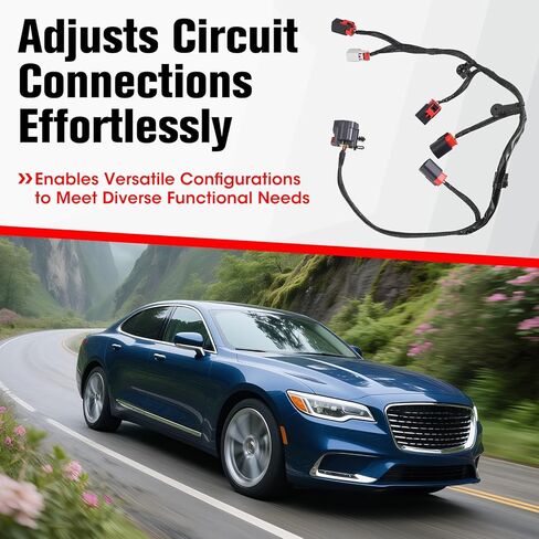 MDS Jumper Wiring 5148163AD Compatible with Chrysler 300 2010–2024, Dodge Charger Challenger RAM 1500 Durango, Jeep Grand Cherokee 2010–2014 5.7L, Replace 05148163AE in Kuwait