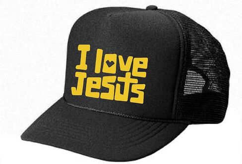 قبعة سائقي الشاحنات للرجال والنساء من الجنسين - أنا أحب يسوع - إكسسوارات ملابس أنيقة ورائعة in Kuwait
