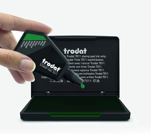 Trodat 7011 Endorsing Ink, 28 ml, Green in Saudi Arabia