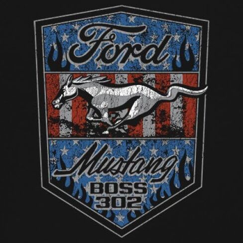 Ford Mustang Boss 302 Men's T-Shirt American Muscle Car Fan Performance Racing V8 1969 2012 Men's Tee in Saudi Arabia