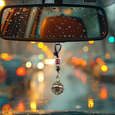 2Pcs Brass Lucky Keychains for Women Decorative Hanging Bells Key Chain Vintage Auspicious Jingle Bell Keyring Pendant for Car Keys Backpack Good Luck Charms in Saudi Arabia