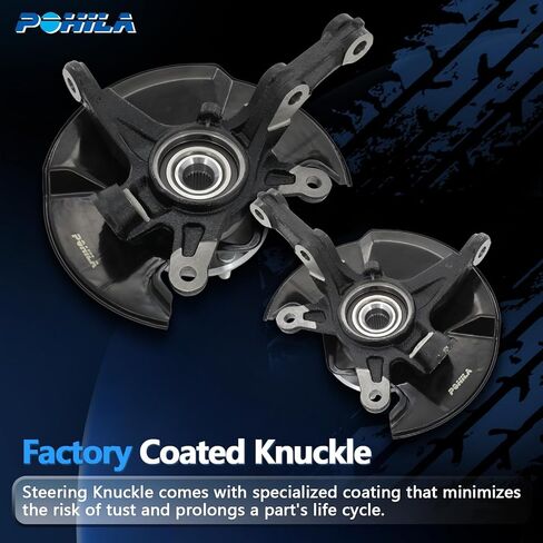 2 x Front Left and Right Steering Knuckle & Wheel Bearing Hub Assembly for Honda Civic 2006 2007 2008 2009 2010 2011, Without Si Mugen Si Model,698-451 698-450,Front Driver and Passenger Side in Saudi Arabia