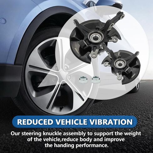 2 x Front Left and Right Steering Knuckle & Wheel Bearing Hub Assembly for Honda Civic 2006 2007 2008 2009 2010 2011, Without Si Mugen Si Model,698-451 698-450,Front Driver and Passenger Side in Saudi Arabia