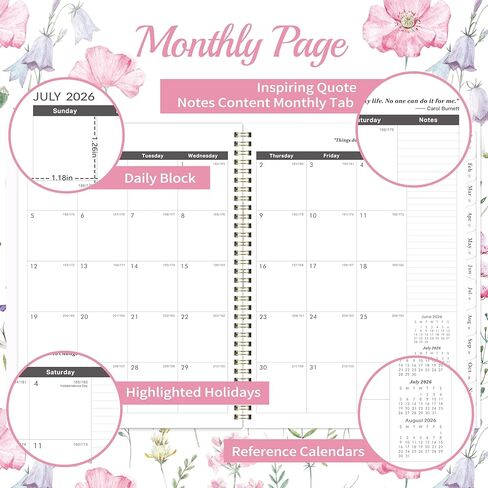 2026-2031 Monthly Planner/Calendar - 5 Year Planner 2026-2031, Jul. 2026 - Jun. 2031, 9'' x 11'', with Coated Tabs, Inner Pocket in Kuwait