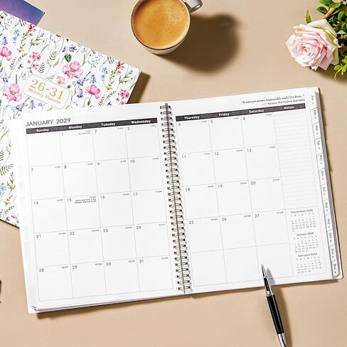 2026-2031 Monthly Planner/Calendar - 5 Year Planner 2026-2031, Jul. 2026 - Jun. 2031, 9'' x 11'', with Coated Tabs, Inner Pocket in Kuwait